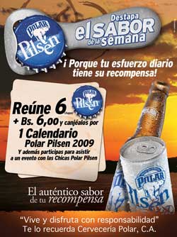 Promoci�n Calendario Chicas Pilsen 2009
